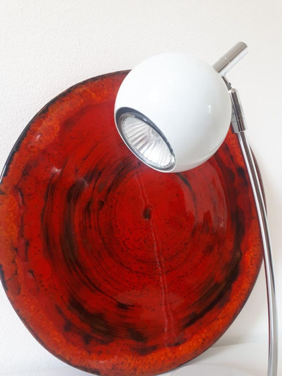 Retro Bollampje Bollamp Witte Bureaulamp Nachtlampje image 3