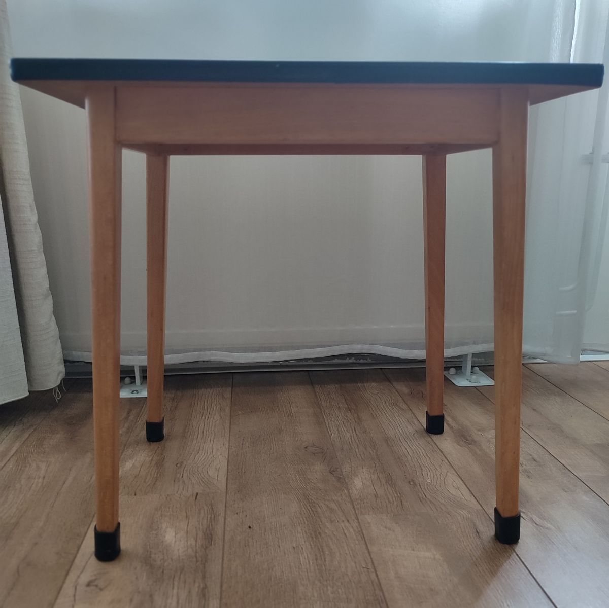 Vintage Houten Formica Tafel Bureau Tafeltje Kind Tiener Tv image 4