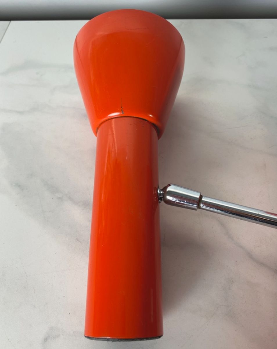 70s Vintage Muurlampje. Retro 1970 70er Oranje. image 10