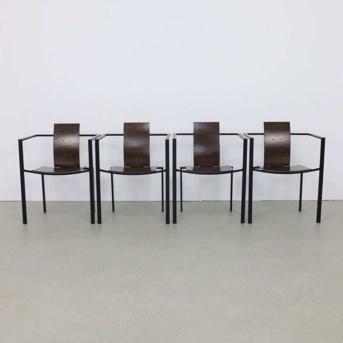 4x Postmoderne Eetkamerstoel Van Karl Friedrich Förster Voor Kff, 1980s image 5