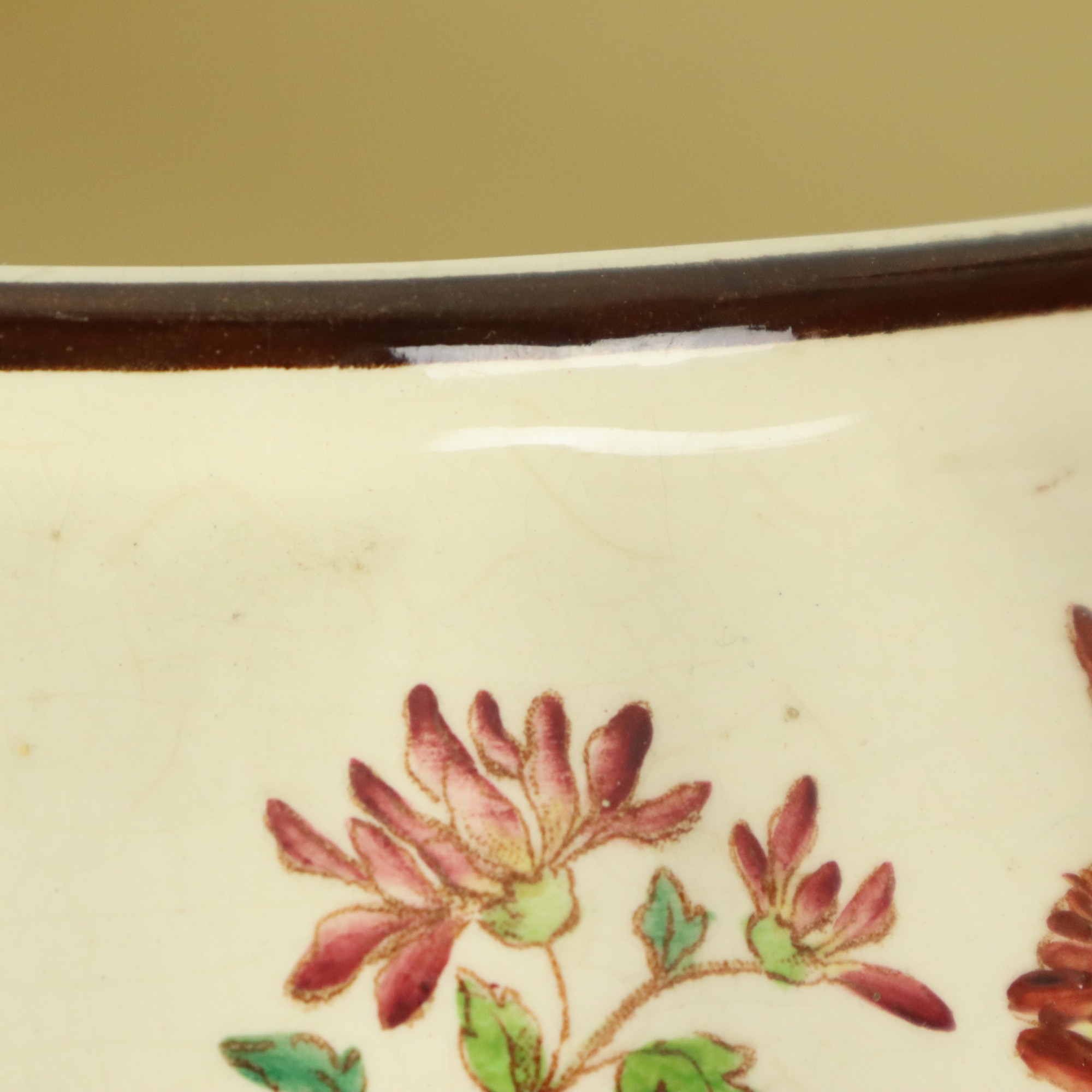 Grote Polychrome Bloempot Cache Pot Longchamp Frankrijk 36cm image 15