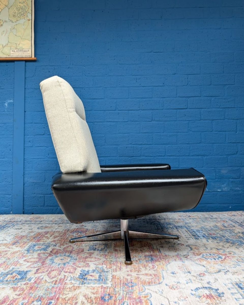 Vintage Space-age Deens Design Fauteuil, Johannes Andersen Jaren '60 image 11