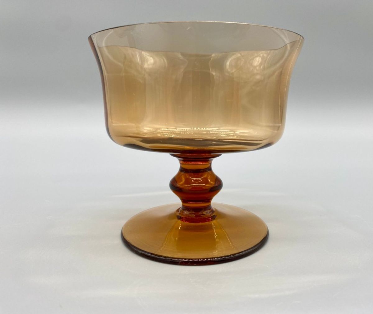 Set Coupe Glazen Amber Kristal 2 Stuks image 2