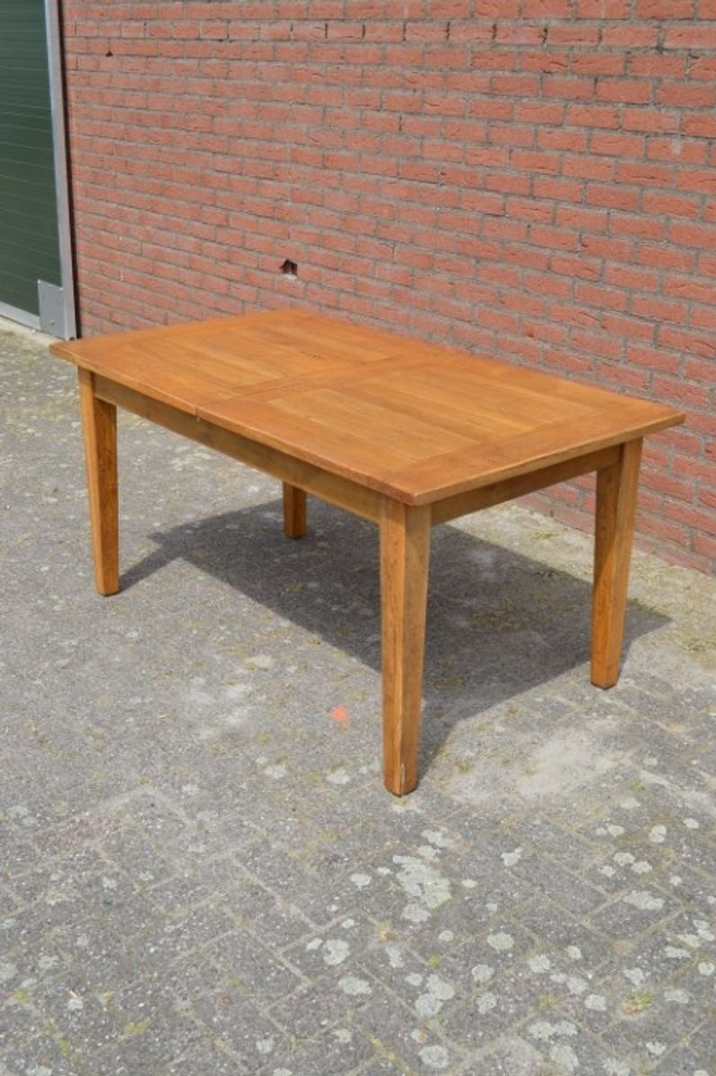 Eettafel Massief Eiken Uitschuifbaar image 6
