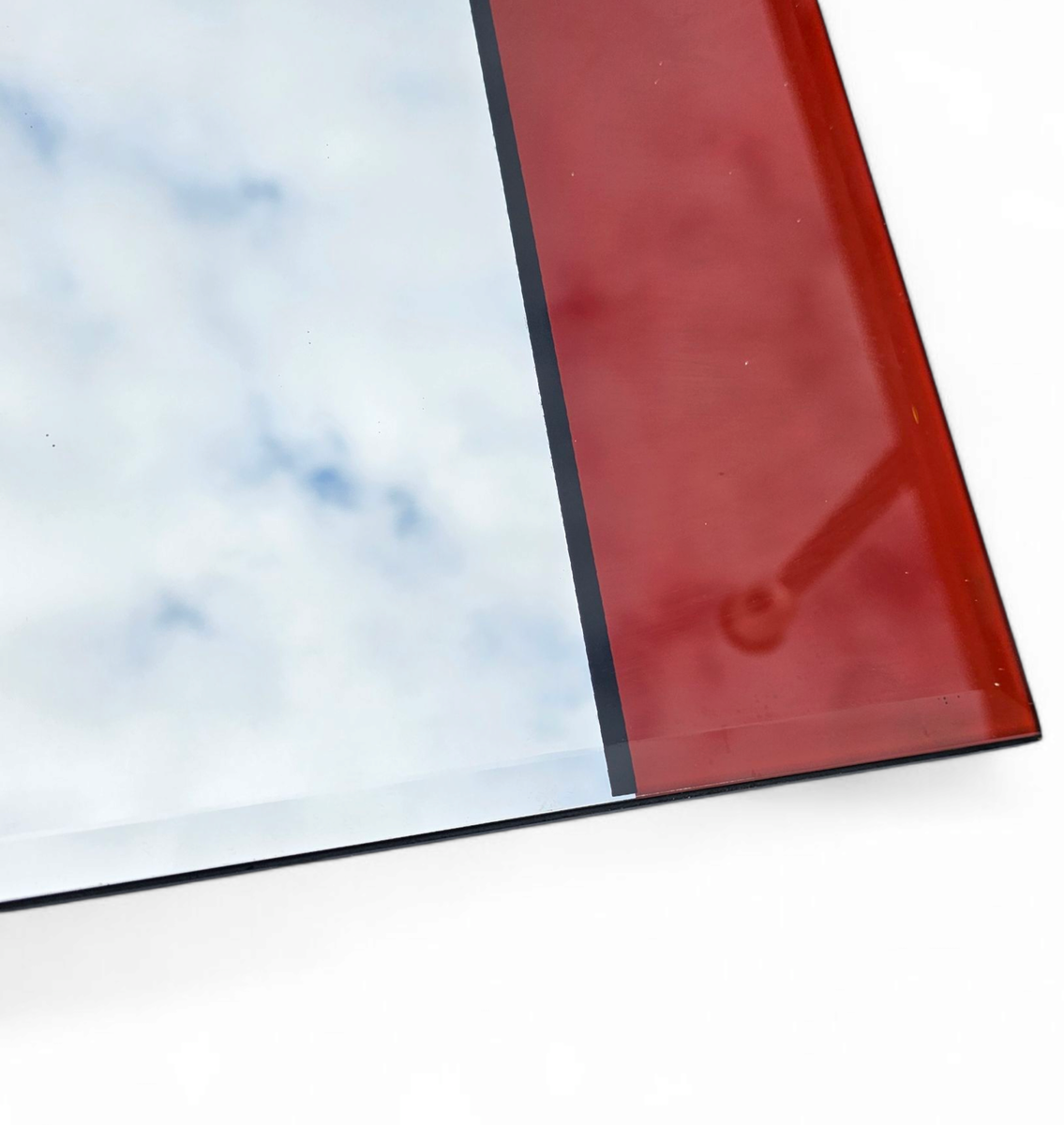 Large Mondrian Mirror / Can Be Used Vertically Or Horizontally / Facet Cut / image 2