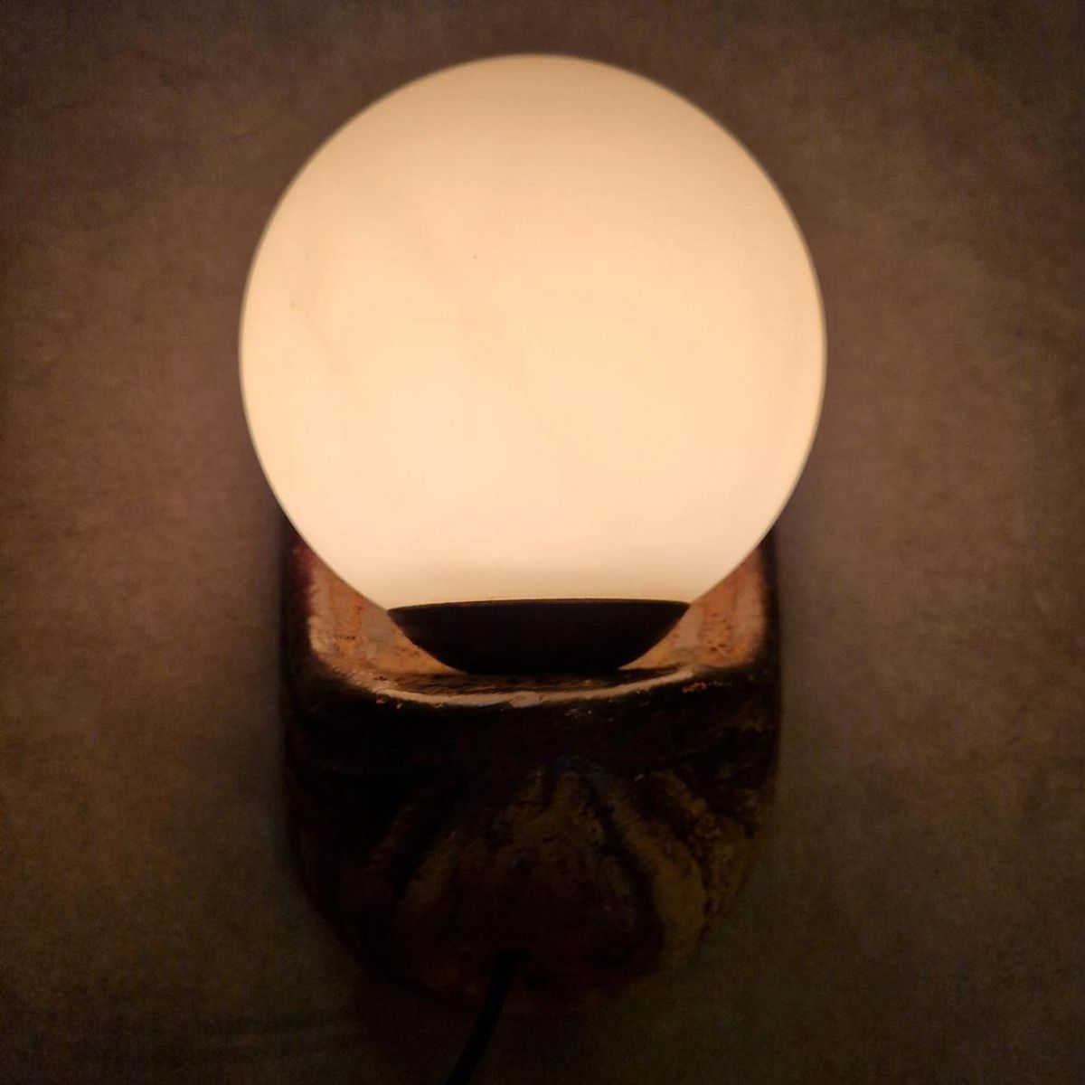 Jaren 70 Vintage Wandlamp Keramieke Bollamp Retro Wandlamp image 8