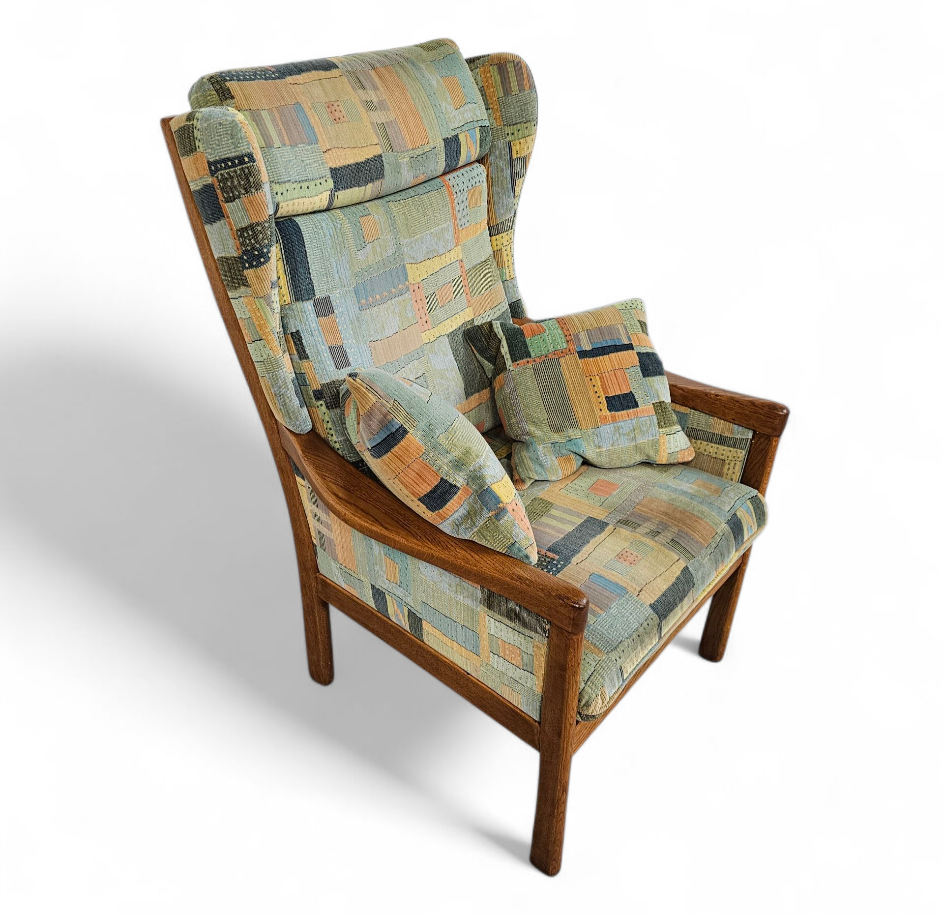 2 X Casala Wingback / Lounge / Armchair In Top Condition / 4 Small Cushions / 1960s image 16