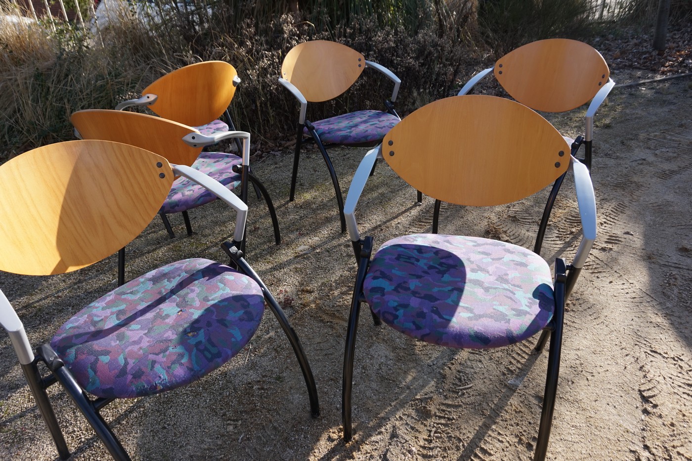 Set Van 6 Vepa Alpine Vergaderstoelen, Eetkamerstoelen, Stapelbaar image 4