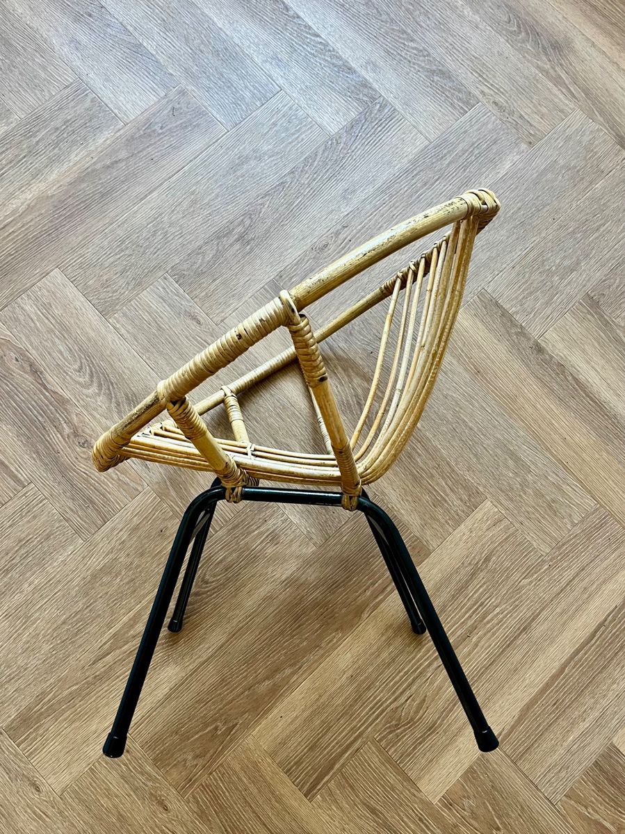 Rohé Noordwolde Rotan Bamboe Fauteuil 1960 image 5