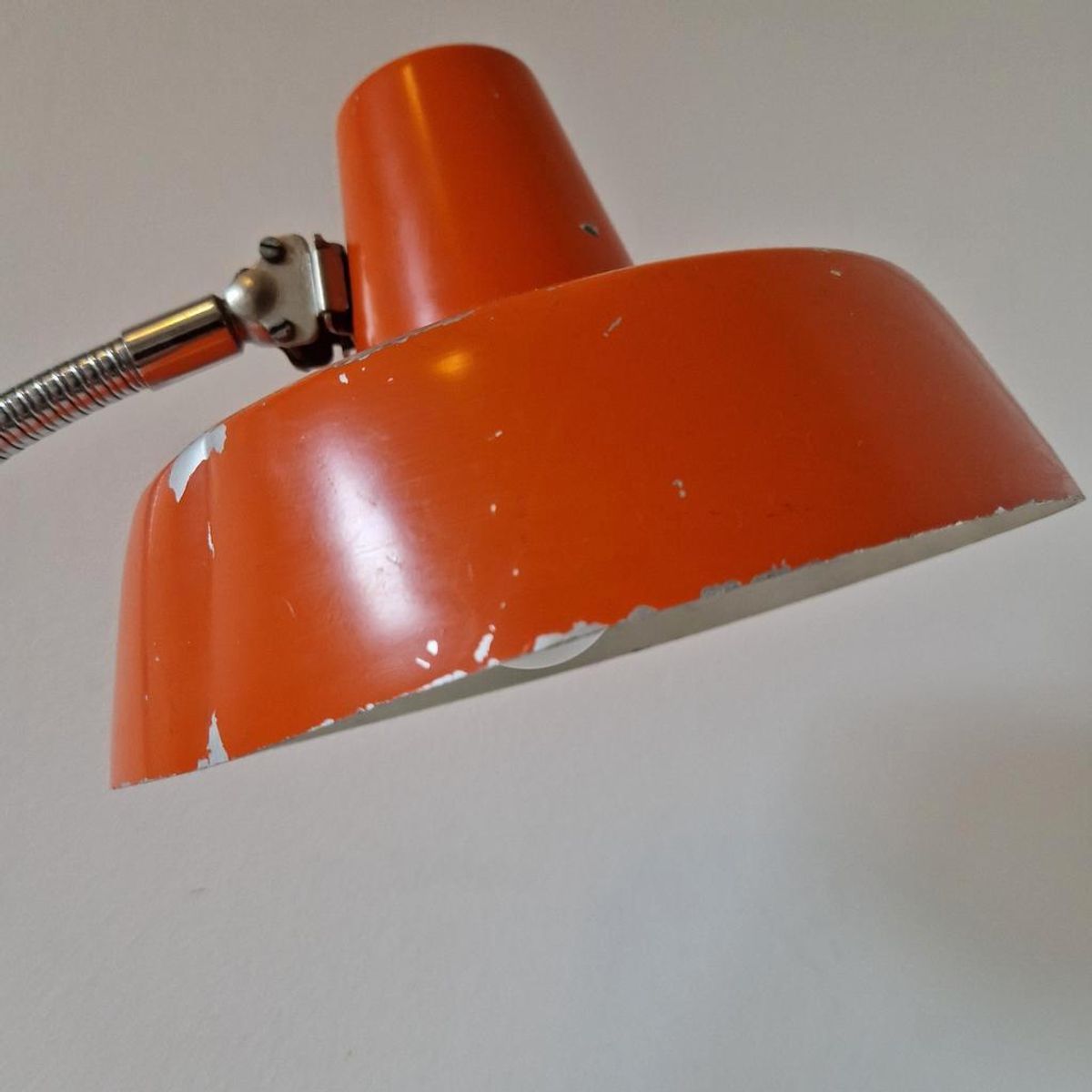Vintage Bureaulamp Oranje Lamp Desklight Jaren 70 Retro Lamp image 8