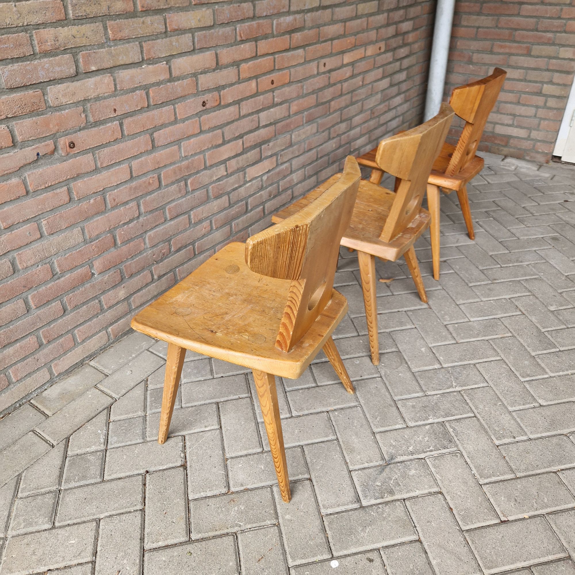Jacob Kielland Brandt Set Van 3 Vintage Stoelen image 10