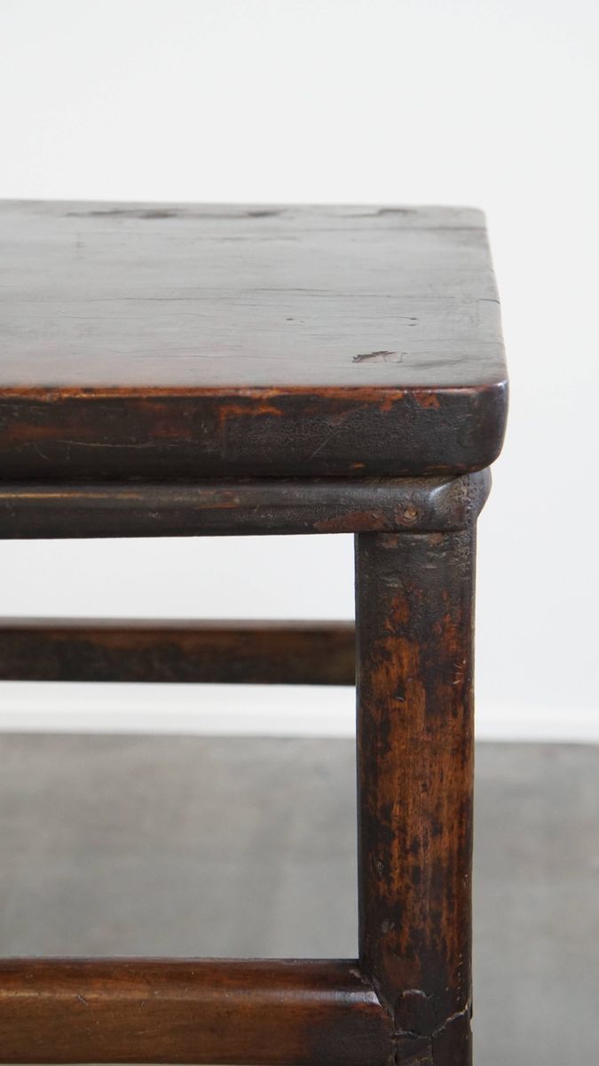 Antieke Chinese Side Table/ Altaar Tafel Uit Begin 1900 Met Een Zeldzame Single Piece Top image 8