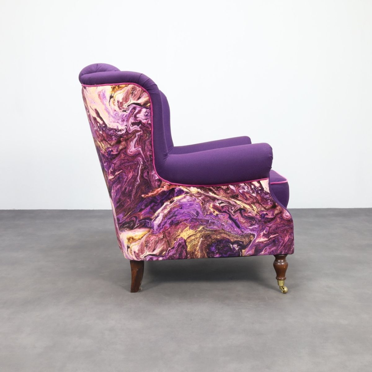 Classic Wing Chair In The Style Of Howard & Sons, 1960s image 9