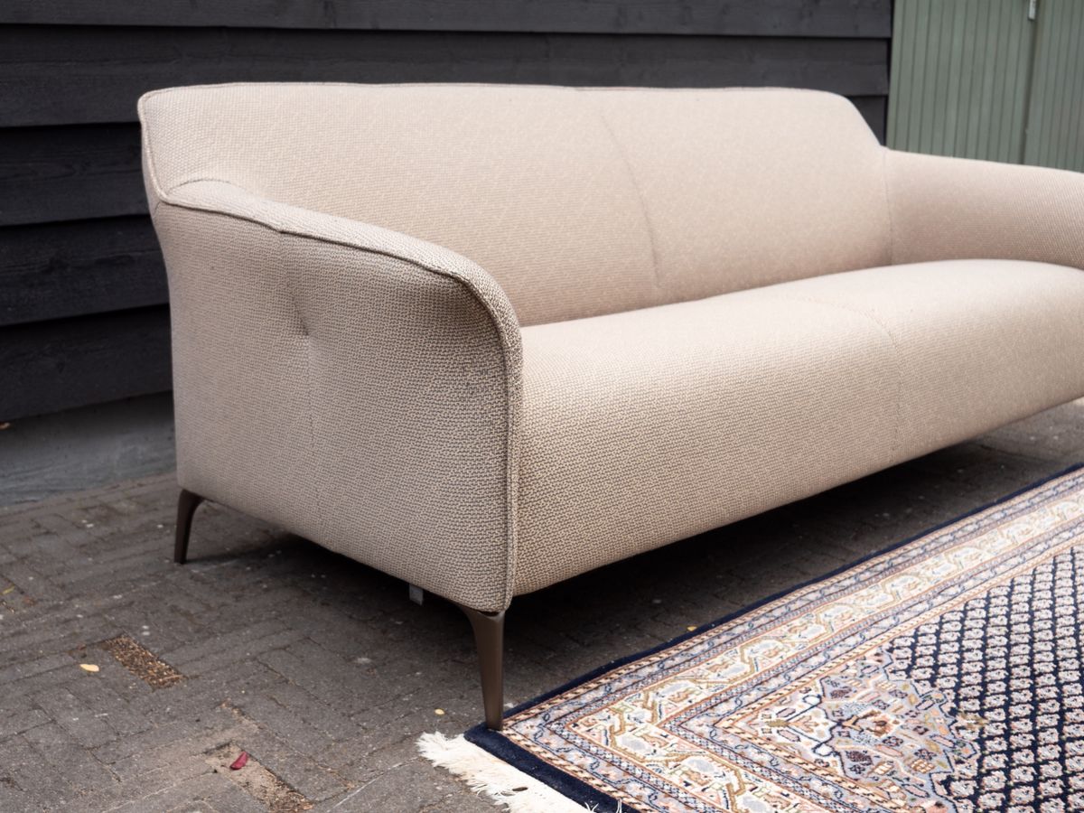 Leolux Mayon | 3-zits Designer Bank | Groen, Beige, Gemeleerd image 4