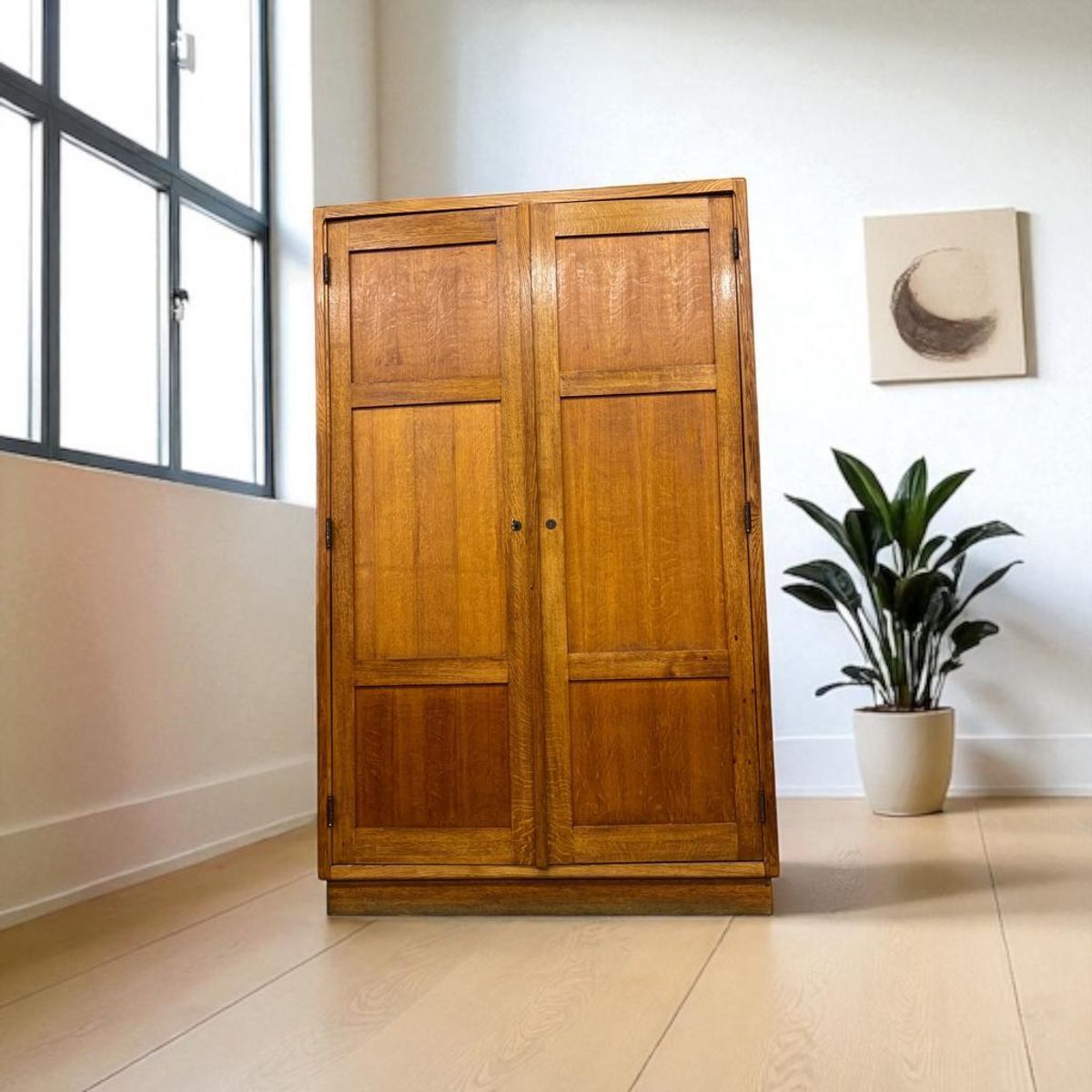 Vintage Xl Hoge Kast / Leggerkast / Archiefkast image 5