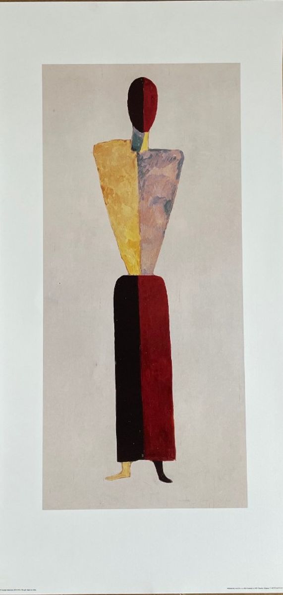 Kasimir Malevich (1878-1935), The Girl, Figure On White, Printed In Belgium image 5