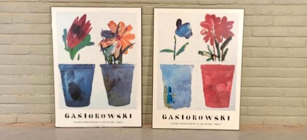 2 X Gerard Gasiorowski Franse Tentoonstellingsposter P/p/s image 4