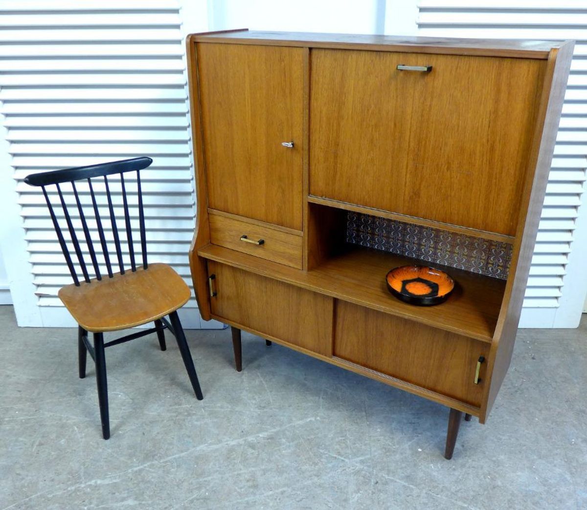 Prachtige Vintage Palissander Lowboard Dressoir 249 Cm image 20