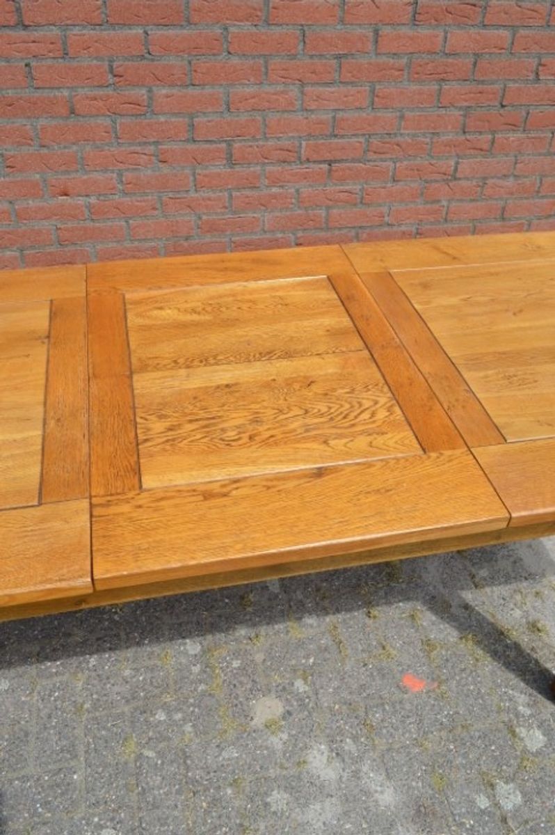 Eettafel Massief Eiken Uitschuifbaar image 8