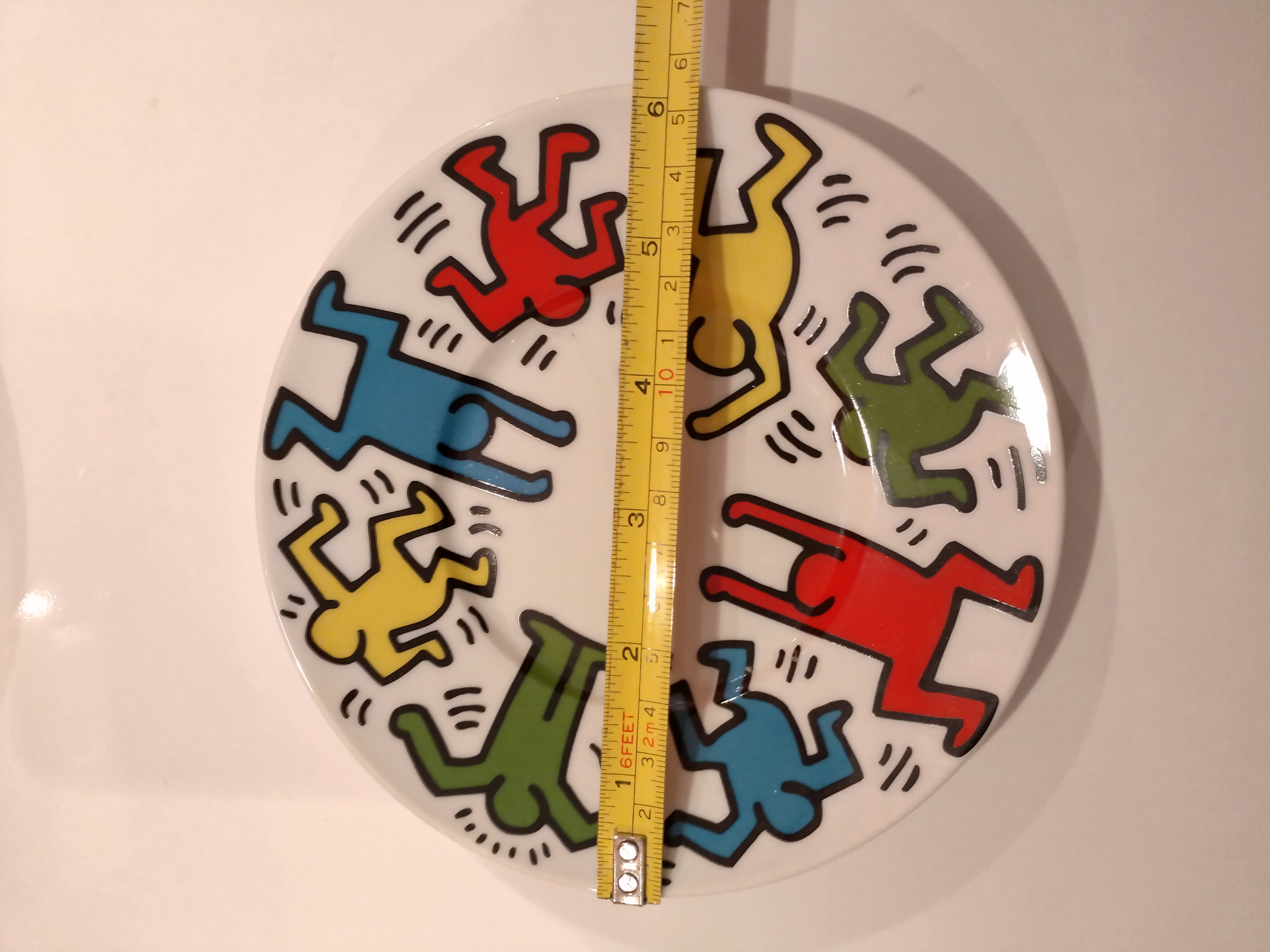 Keith Haring Servies: 2 Platte Borden, 2 Koffiekop En Schotel, 1 Espresso Kopje En Schotel image 8