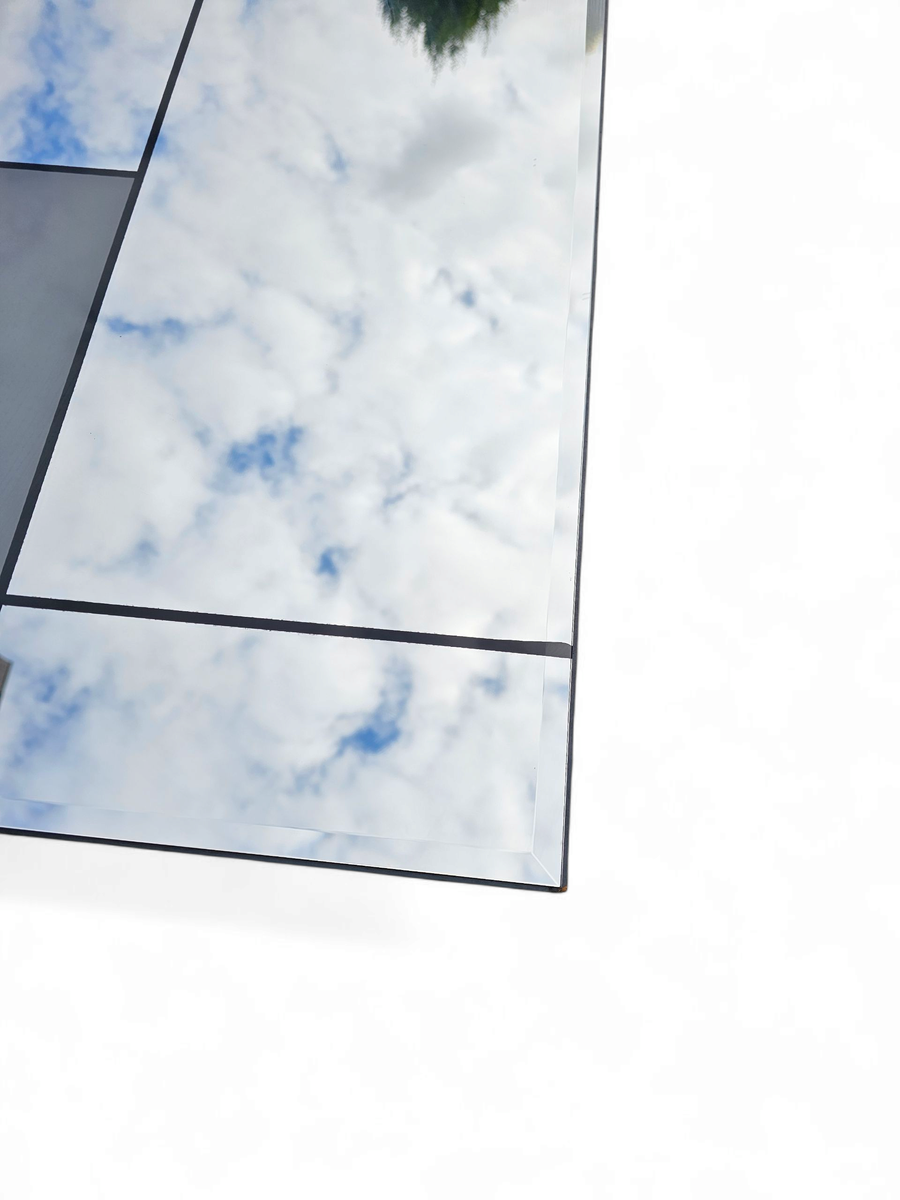 Large Mondrian Mirror / Can Be Used Vertically Or Horizontally / Facet Cut / image 3