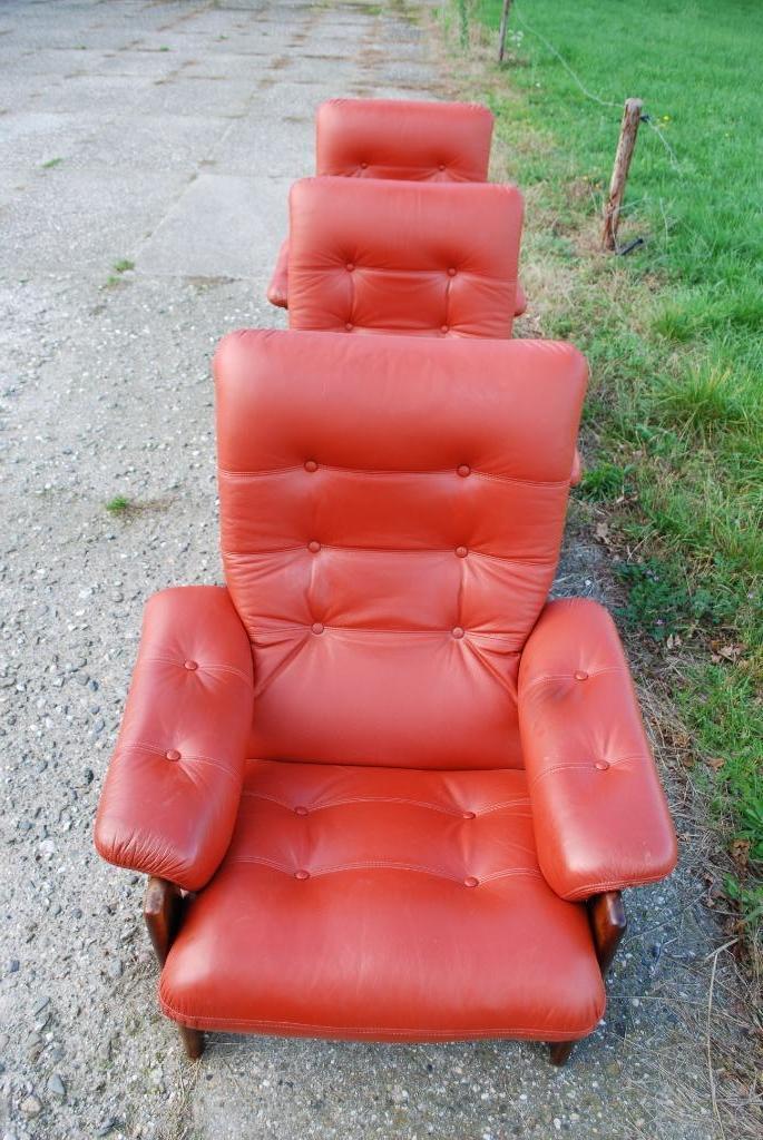 Coja Armchairs Lederen Bekleding Palissander Frame image 10