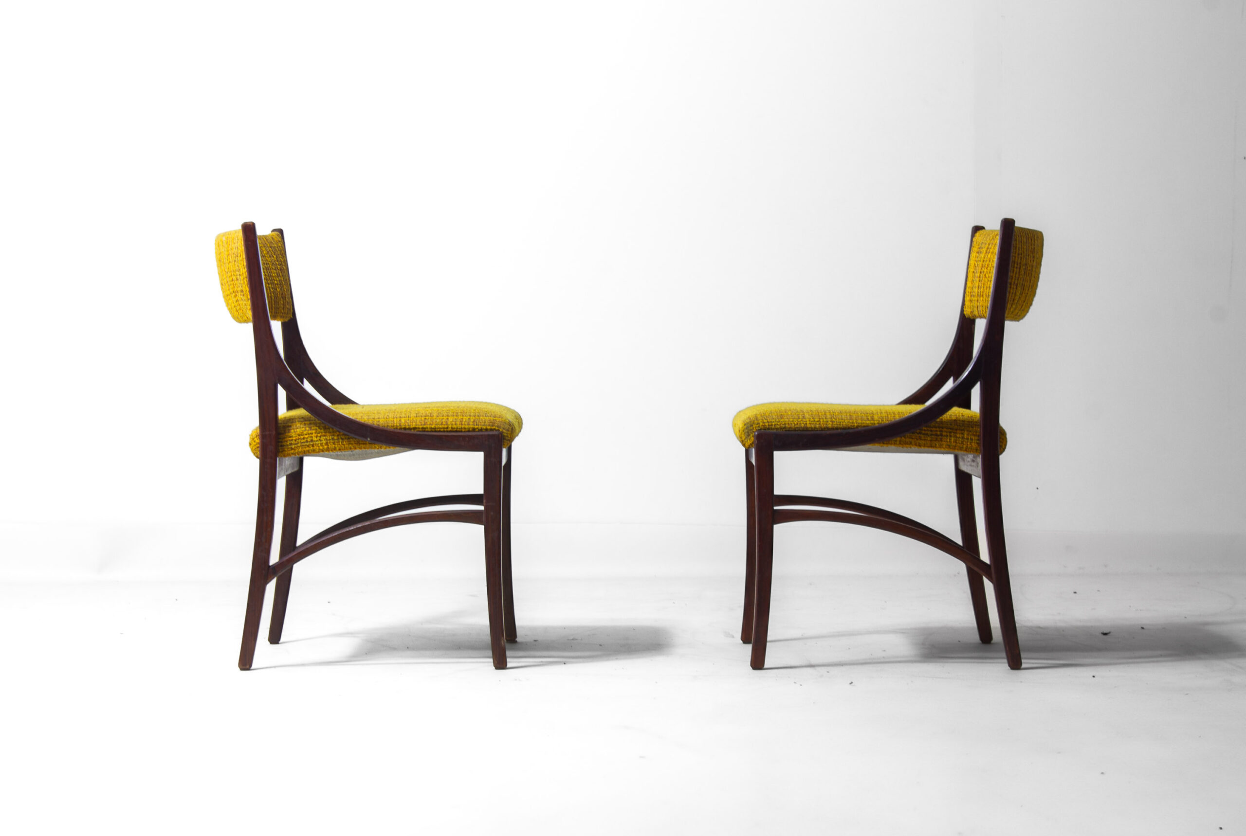 Vintage Set Van 5 Italiaanse Eetkamerstoelen Van Ico Parisi, 1960 image 6