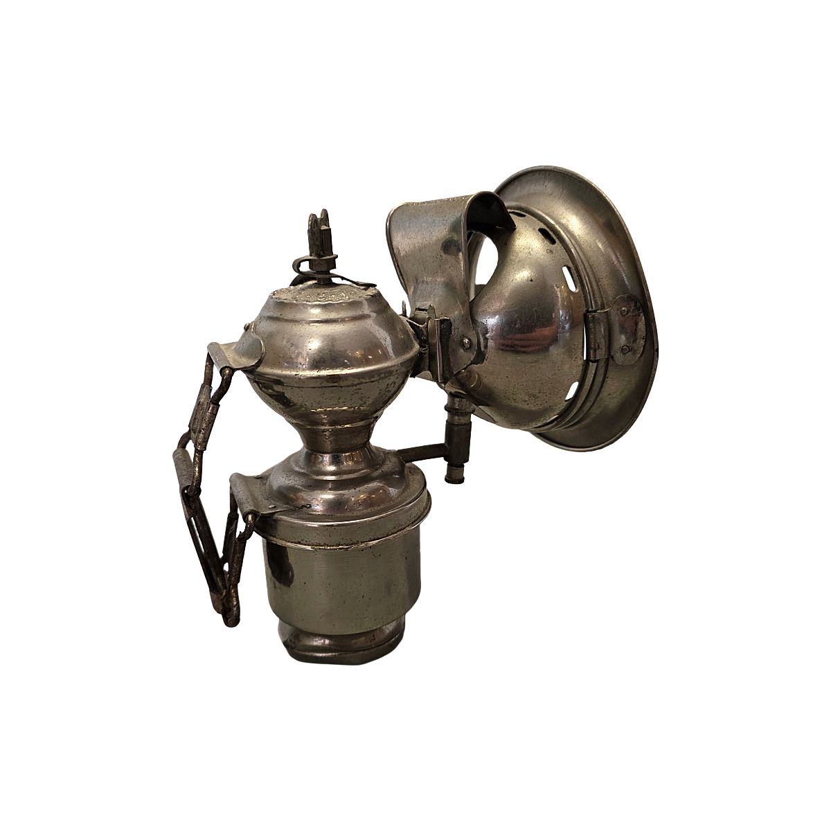 Antiek Franse Carbid Fietslamp Van Hirondelle, Circa 1920 image 3