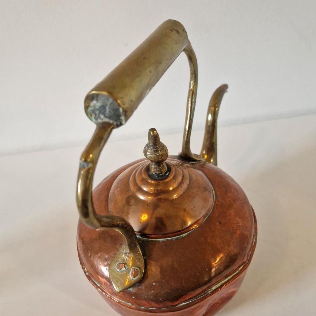 Antieke Koperen Ketel Kan Gieter image 9