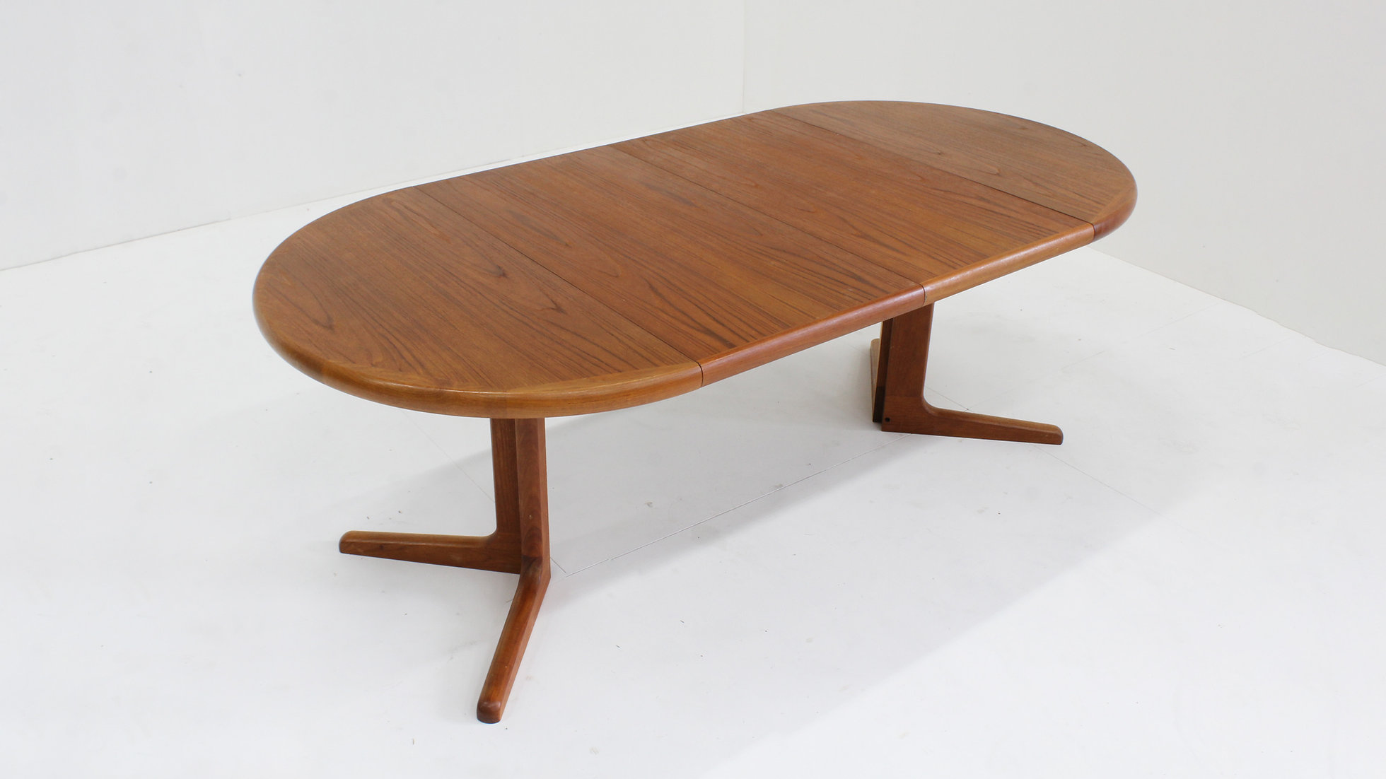 Vintage Deense Ronde Uitschuifbare Eettafel Teakhout Jaren 60 image 2