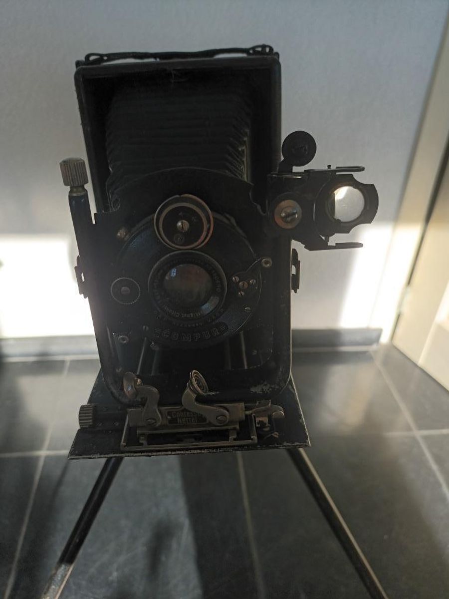 Antieke Contessa Nettel Altura 1921 Balgcamera Op Statief image 2