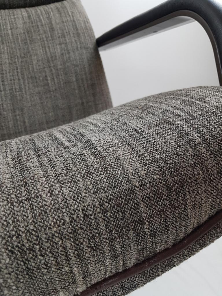 Artifort Draaifauteuil Grijs Bruin F154 Vintage Bureaustoel image 5