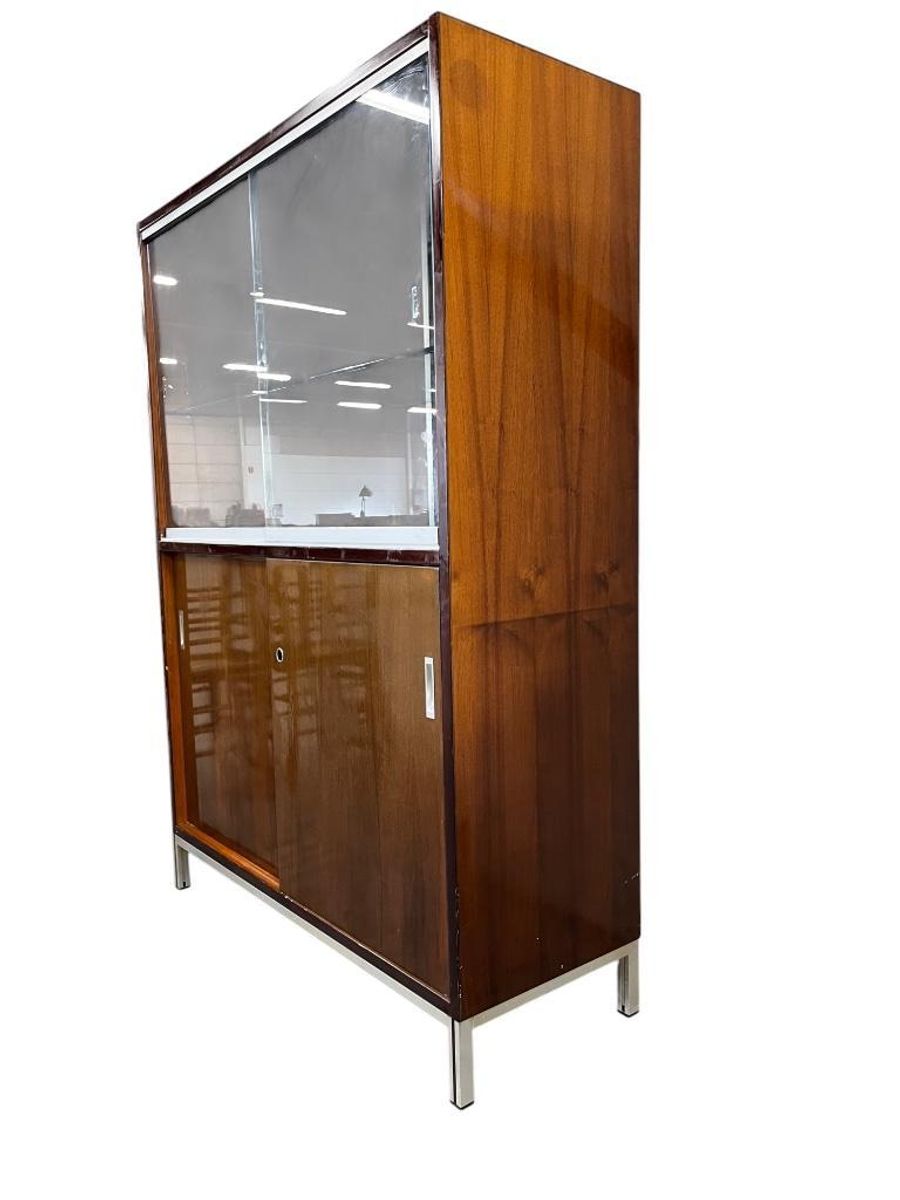 Vintage Vitrinekast / Barkast / Kast Met Etagere image 5