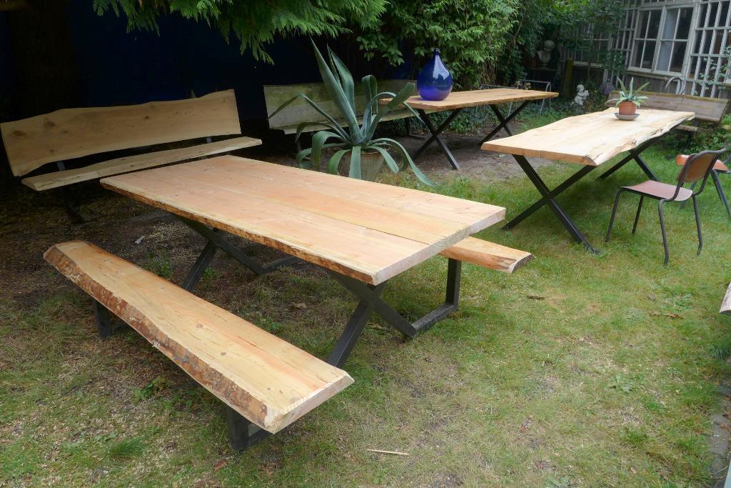 Prachtige Grote Boomstam Tuintafel 260 Cm image 9