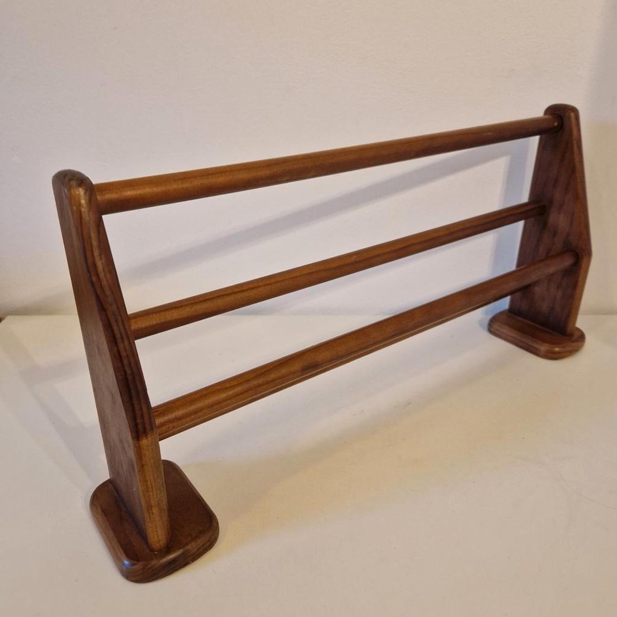 Vintage Houten Keukenrek Pannenrek Handdoek Rekje Wandrek image 2
