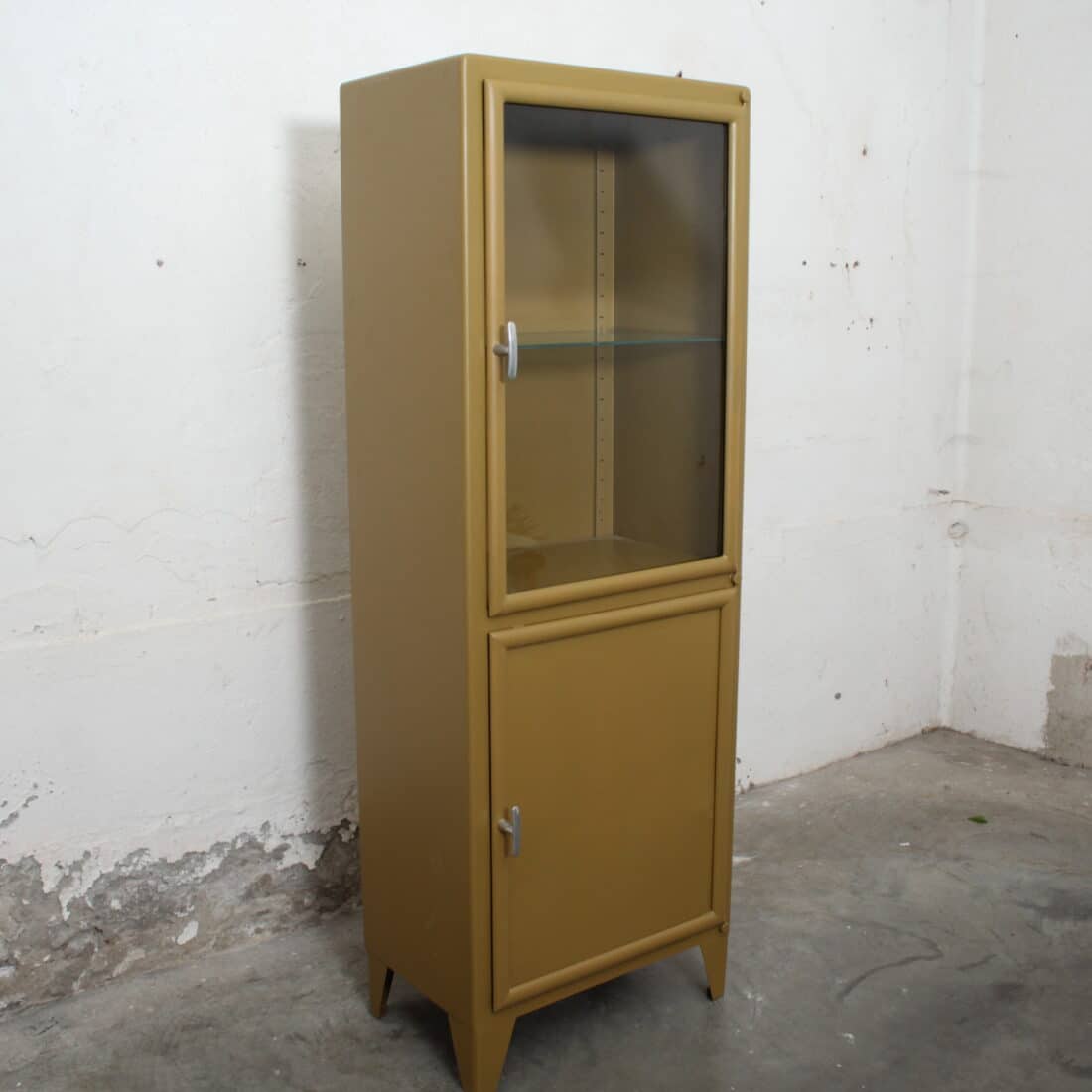 Vintage Apothekerskast | Kakigrijs Overgespoten image 6