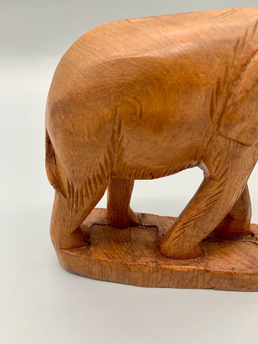 Vintage Houten Olifant Handwerk image 5
