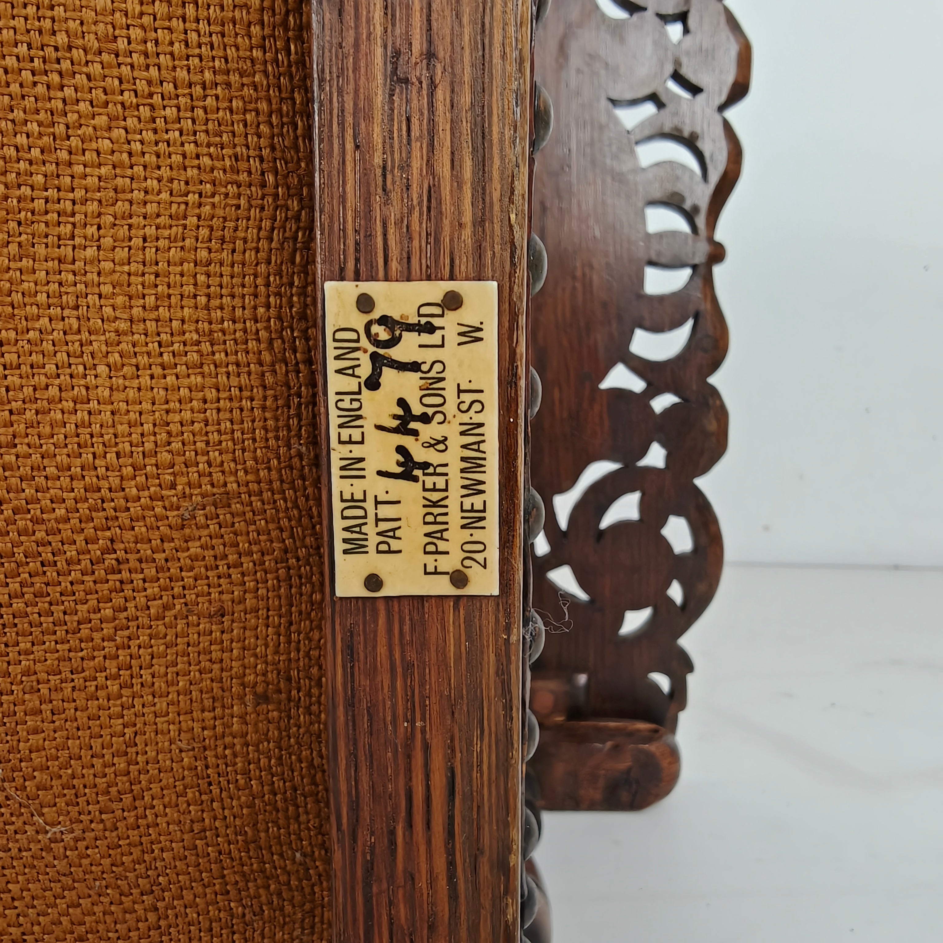 Pair Of English Antique Jacobean Monk Armchairs / Tables By F. Parker & Sons Ltd image 11