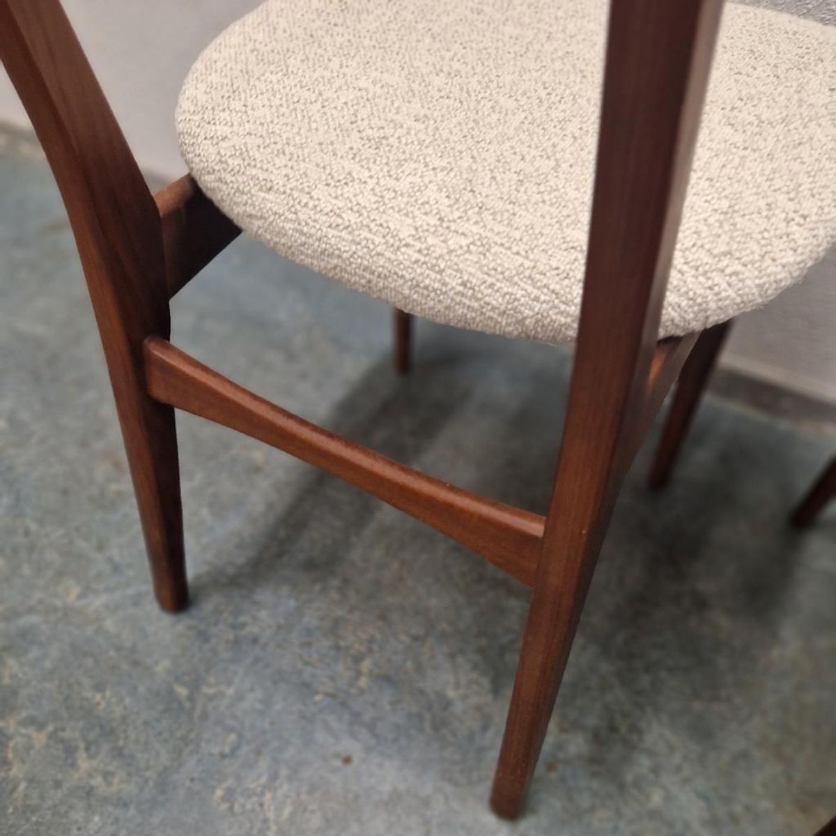 Nieuw Bekleed ! Deense Stoelen Set Van 4 Vintage Stoelen image 5