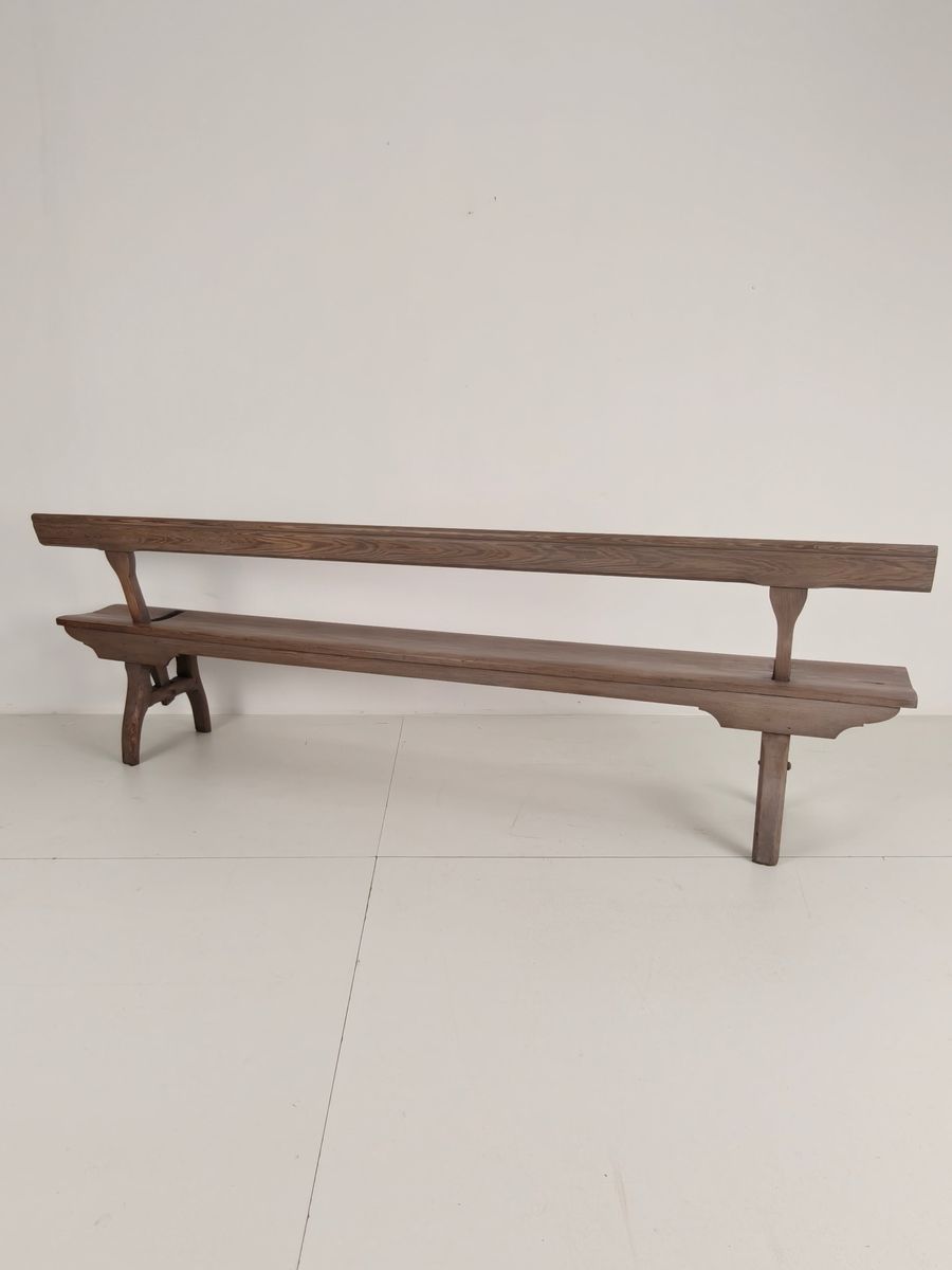 Victoriaanse Spoorwegbank Hout – Zeldzaam Ontwerp Met Omkeerbare Rugleuning image 13