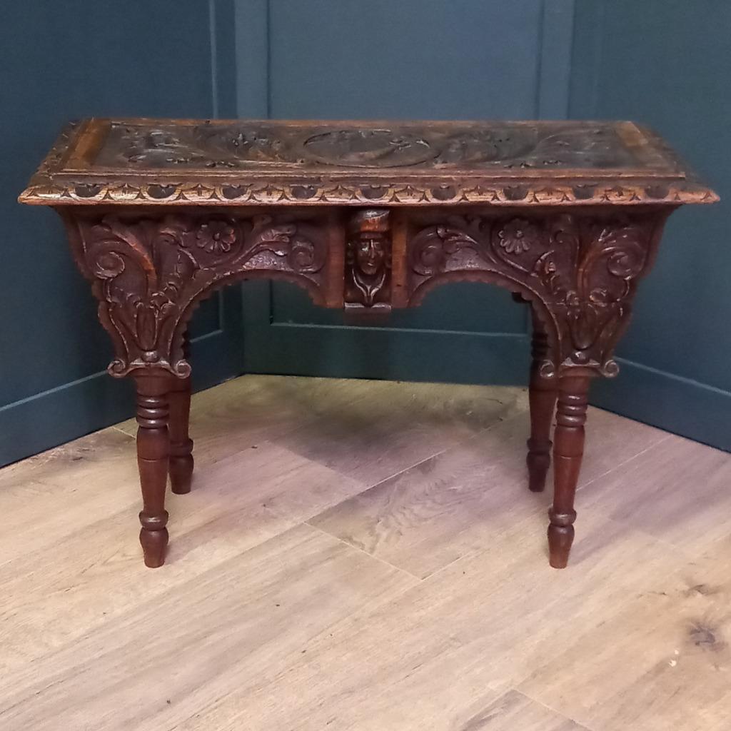 19e Eeuws Bedsteebankje C.q. -tafeltje image 7