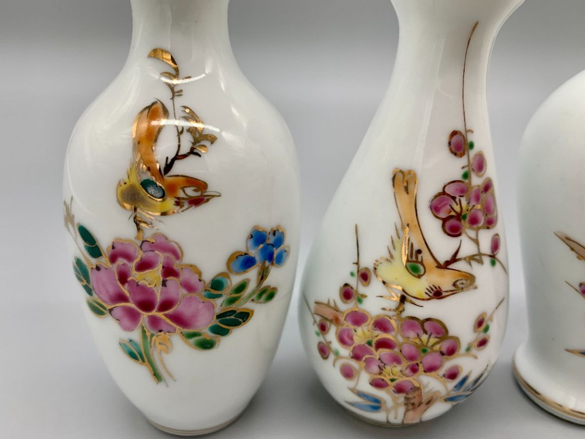 Set Vaasjes China Birds And Flowers image 6
