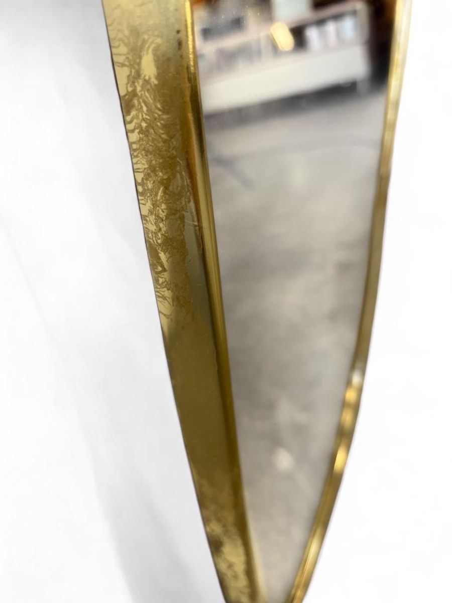 Vintage Jaren 50 Spiegel Met 'gouden' Rand / Wandspiegel image 7