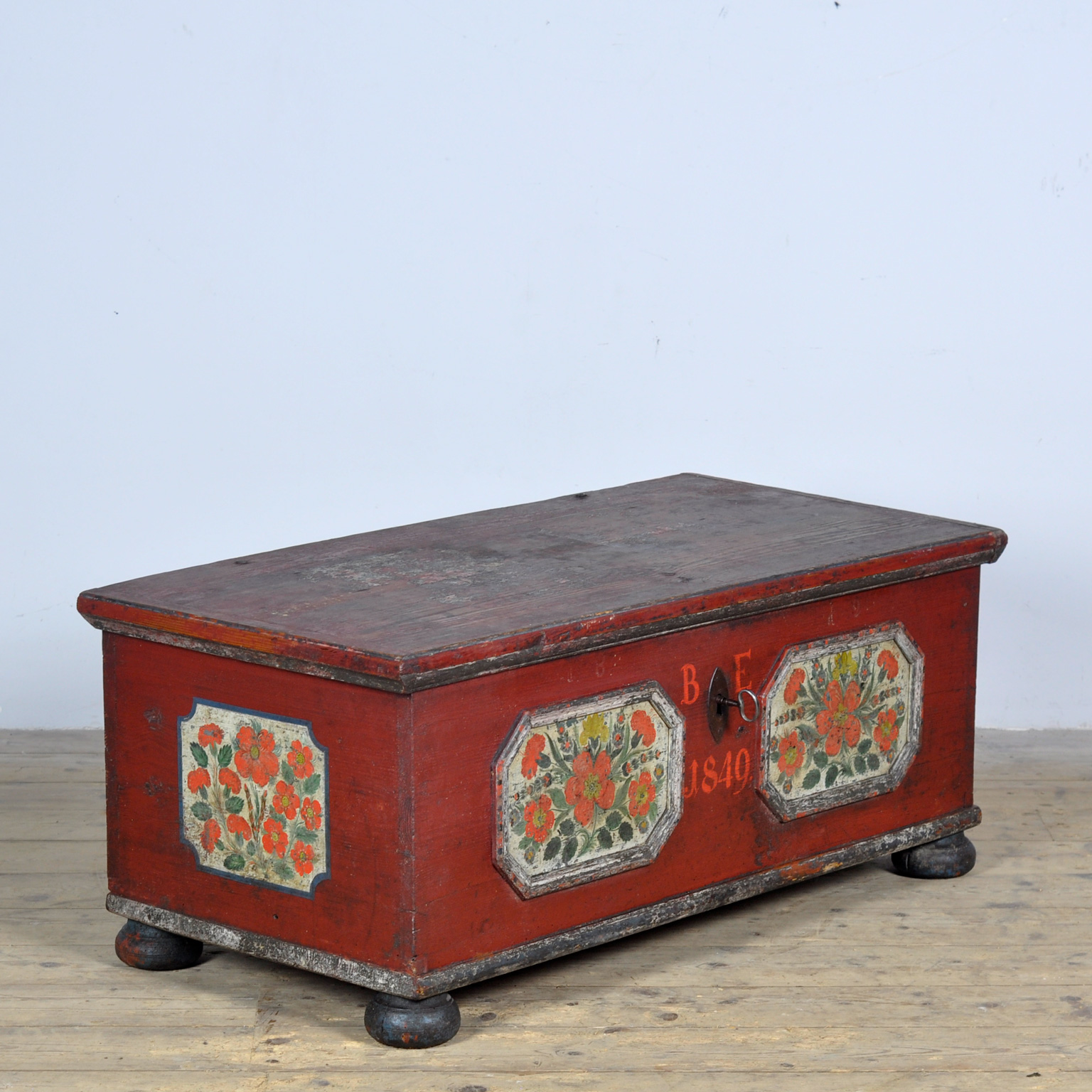 Folk Art Bruidskist, Anno 1849 image 4