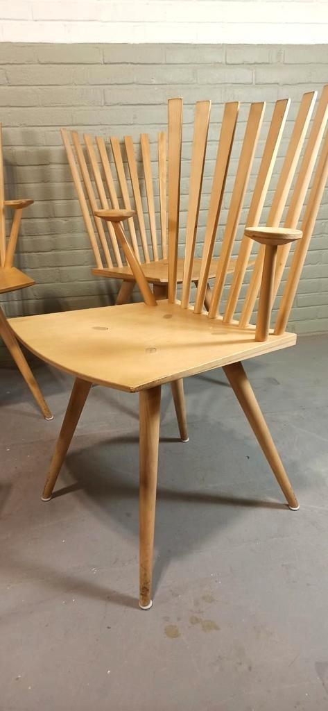 Set Van 5 Deens Design 'mikado' Stoelen, Kvist image 5
