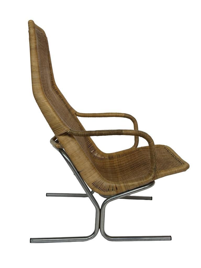 Vintage Rotan Fauteuil - Dirk Van Sliedregt Jaren 60 Design image 8