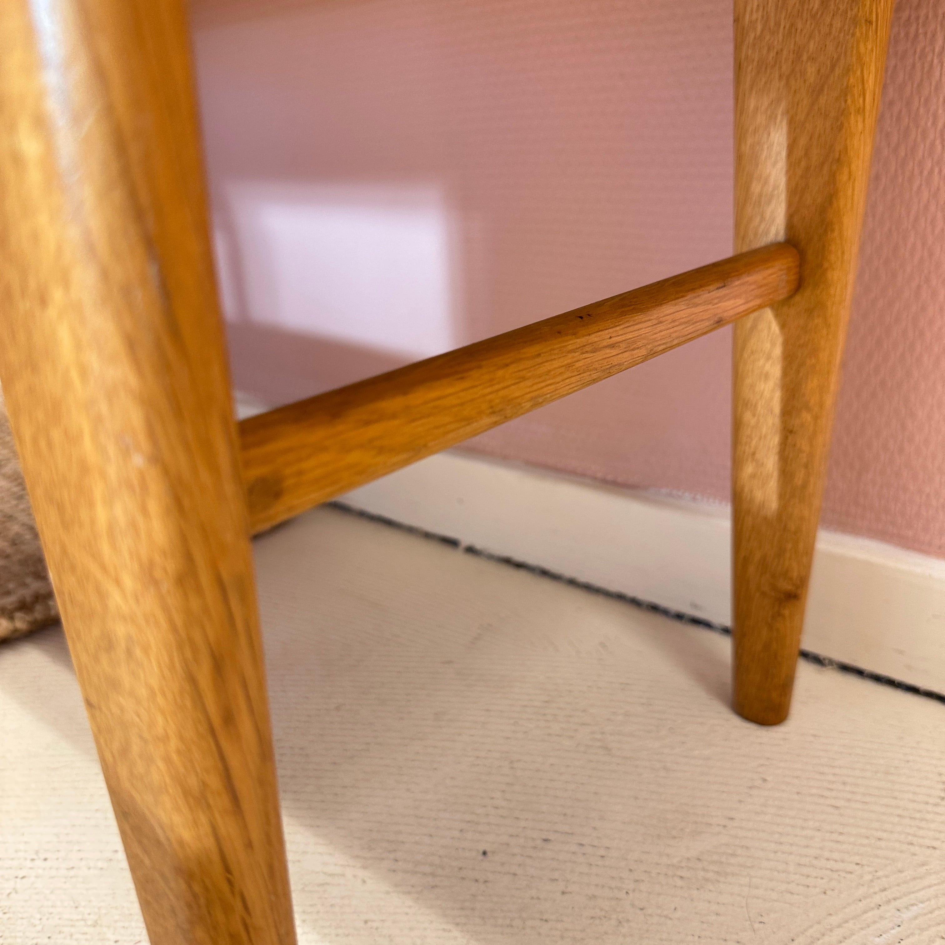 1950's Swedish Mid-century Teak Side Table / Hall Cabinet image 6