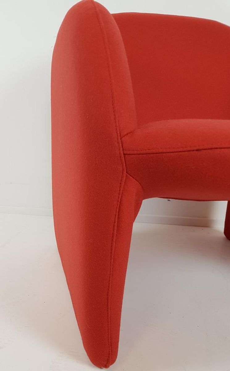 Artifort Ben’s Steenrood / Donker Oranje Fauteuils Ploegstof image 12