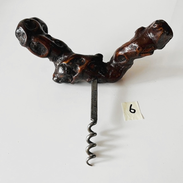 Vintage Franse Bernard Siret Kurkentrekker 6 Wortelhout Wijnstok 1930’s image 3