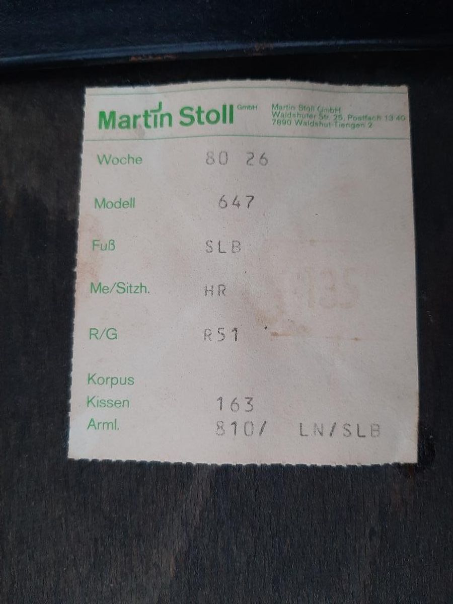 Vintage Bureaustoel Martin Stoll Retro Design Stoel Oker 70 image 9